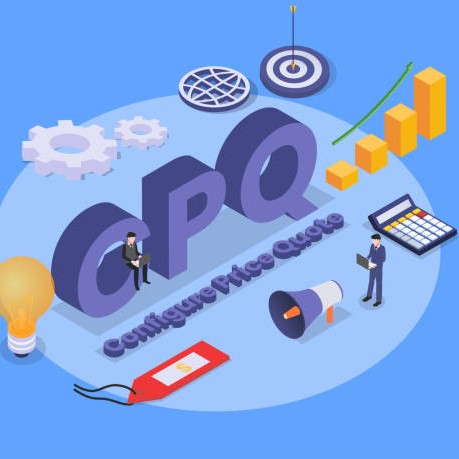 configure price quote (CPQ) isometric 3d vector concept for banner, website, illustration, landing page, flyer, etc.